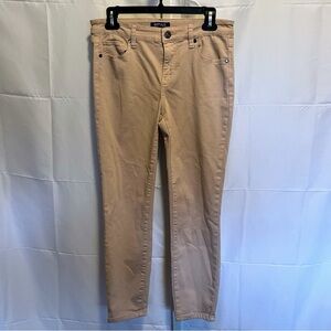 Buffalo David Bitton Aubrey Capris Size 6 Pastel Pink Midrise Soft Girl Stretch